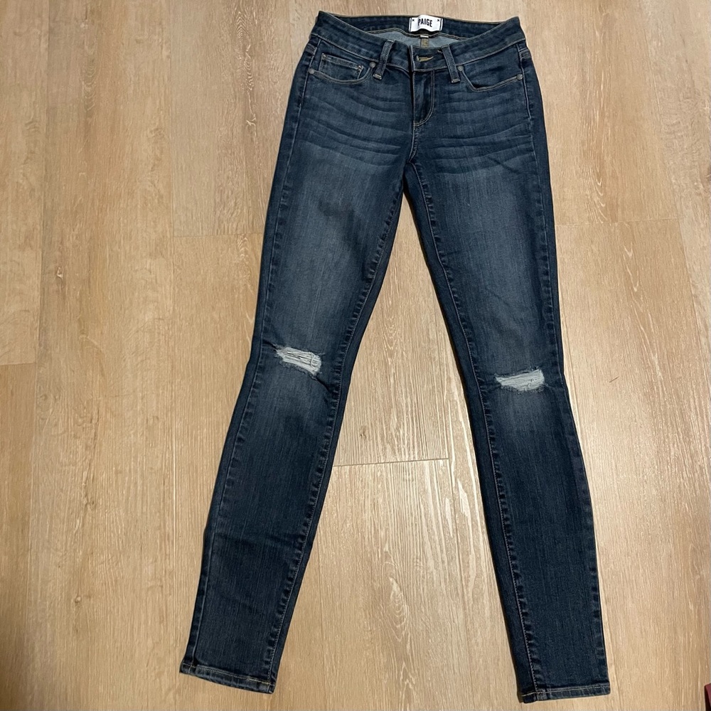Paige jeans, skinny ankle size 24